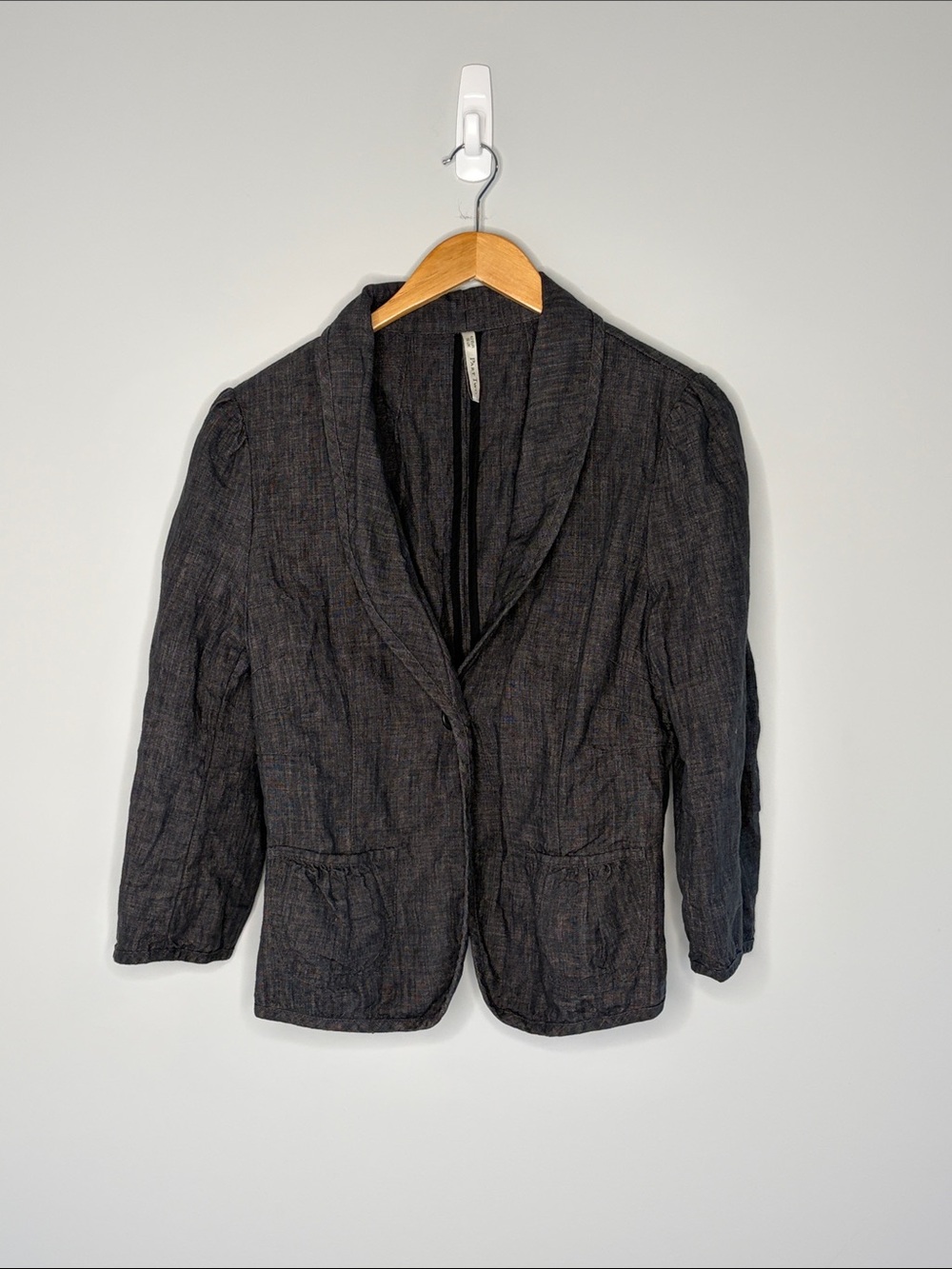 Part Two Textured Dark Gray Women's Blazer Jacket 42 Eur / 16 UK - Picture 2 of 13